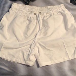 men’s white bathing suit